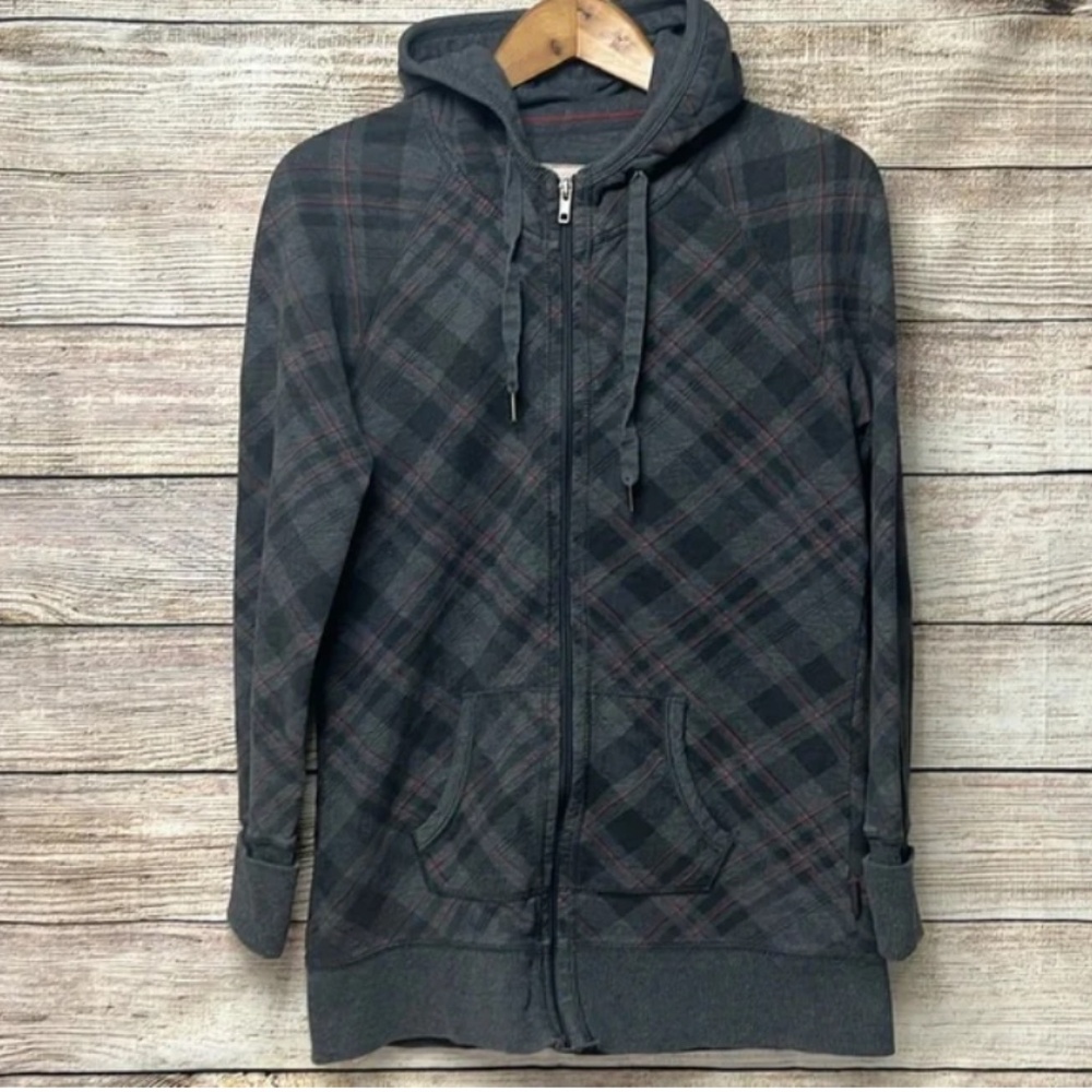 Garage Grey &  Red Hoodie size Large